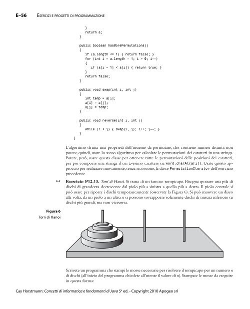 Esercizi e progetti di programmazione - Apogeo