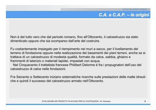 Evoluzione dei prodotti in acciaio per le costruzioni - Unsider