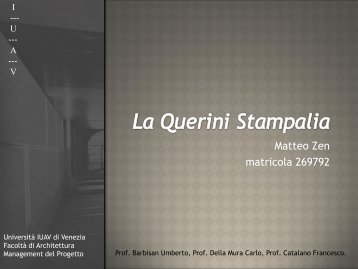 Querini stampalia - Matteo Zen