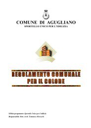 regolamento del colore - Comune di Agugliano