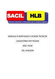 manuale di montaggio e schede tecniche cassaforma ... - Sacil-Hlb.It