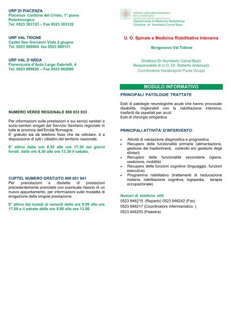 SCARICARE PRENOTAZIONE AUSL