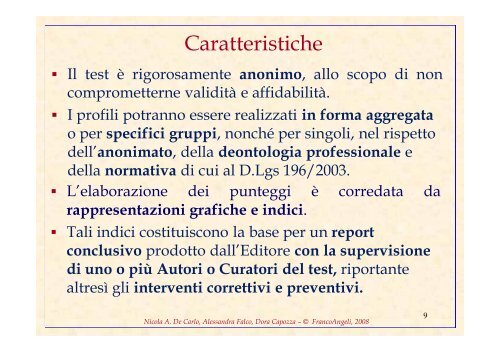 Presentazione completa del Test (clicca per scaricare file pdf)