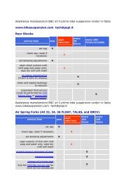 Assistenza manutenzioni BSC srl il primo bike suspension center in ...