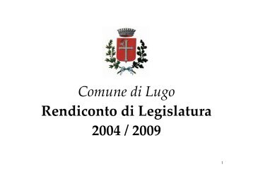 LAVORI PUBBLICI E MANUTENZIONI - Comune di Lugo