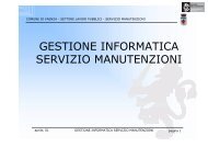 GESTIONE INFORMATICA SERVIZIO MANUTENZIONI - Magellano