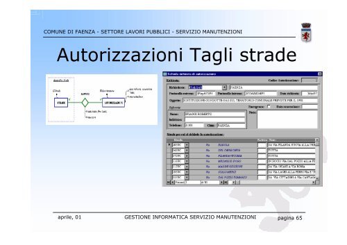 GESTIONE INFORMATICA SERVIZIO MANUTENZIONI - Magellano