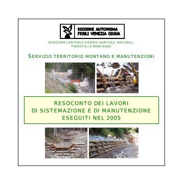 Attività del servizio territorio montano e manutenzioni 2005