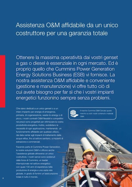 Gestione e manutenzione - Cummins Inc.