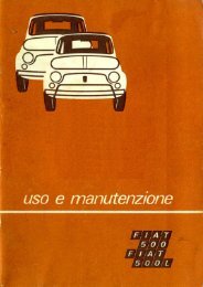 Fiat 500 - Fiat 500L - Libretto d'uso e manutenzione