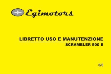 LIBRETTO USO E MANUTENZIONE - Egimotors
