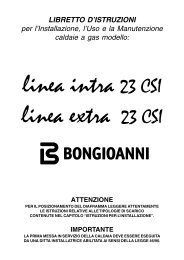 linea intra/extra 23 csi - Bongioanni Caldaie