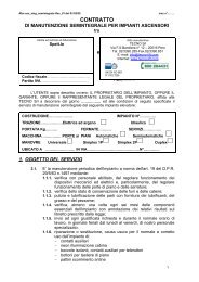 CONTRATTO - Tecno S.r.l.