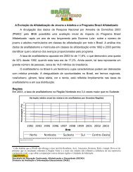 A Evolução da Alfabetização de Jovens e Adultos e o Programa ...