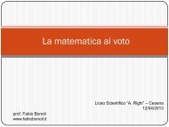 La matematica al voto - fabiobonoli .it