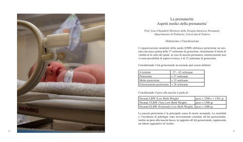 Grandi Passi per Piccoli Pulcini - Piccoli Passi Prematuri