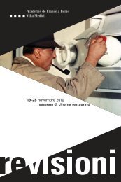 Il catalogo della manifestazione - Cinematografo