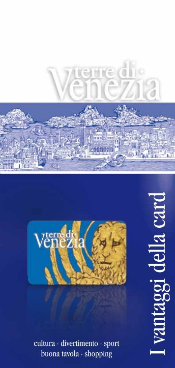 Guida Card - Assessorato al Turismo della Provincia di Venezia