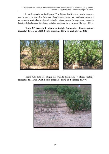 Epidemiología de Plum pox virus y Citrus tristeza virus en bloques ...