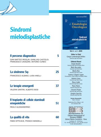 Sindromi mielodisplastiche - Ail Milano