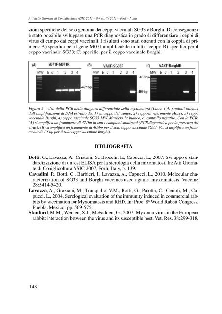 atti delle giornate di coniglicoltura asic 2011 - Fondazione iniziative ...