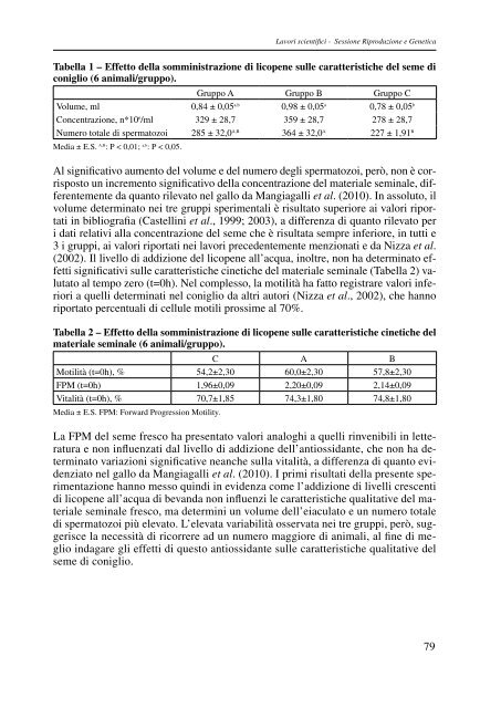 atti delle giornate di coniglicoltura asic 2011 - Fondazione iniziative ...