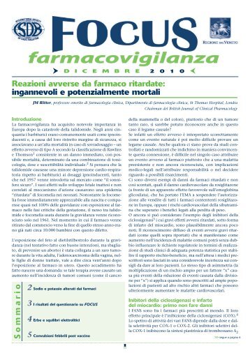 Reazioni avverse da farmaco ritardate: ingannevoli e ...