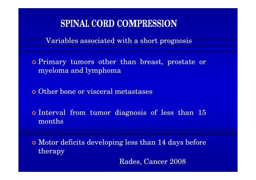 EMERGENZE IN ONCOLOGIA