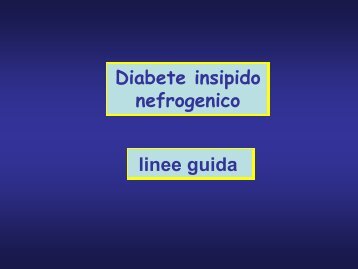 Diabete insipido nefrogenico linee guida