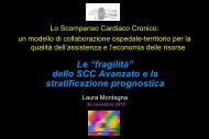 La stratificazione prognostica - MONTAGNA (270 KB )