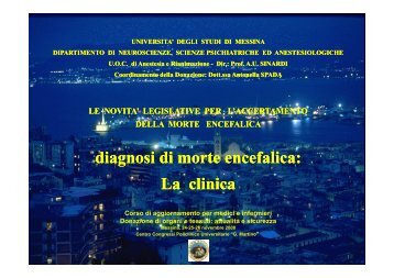 Dott. F. Puliatti - Università degli Studi di Messina