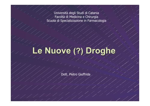 Le Nuove (?) Droghe