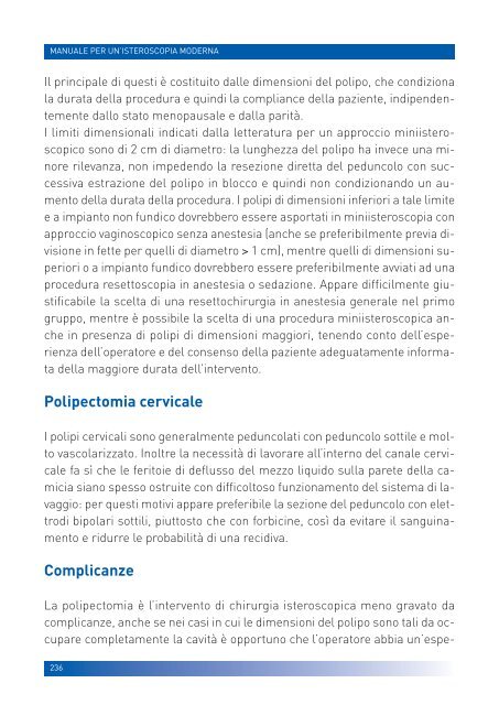 manuale per un'isteroscopia moderna - Ginecologia