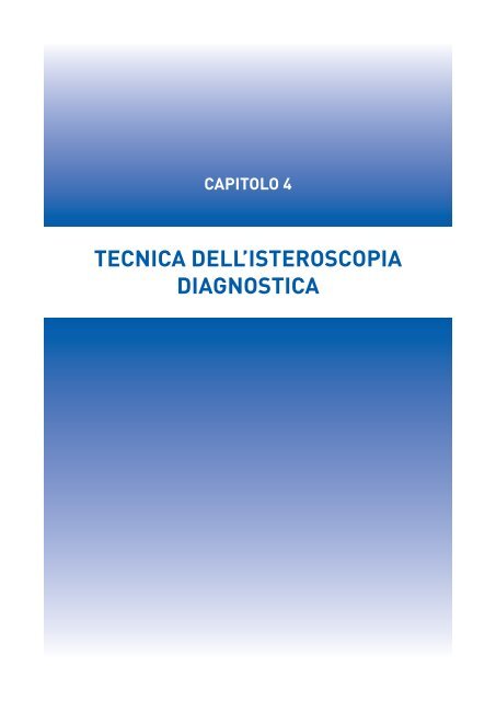 manuale per un'isteroscopia moderna - Ginecologia