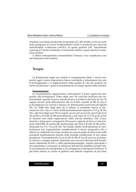 La b-Talassemia Omozigote - Associazione Talassemici di Torino