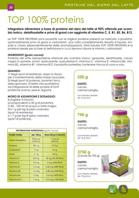 Catalogo Prodotti 2012 Complementi alimentari - Vendita-integratori ...