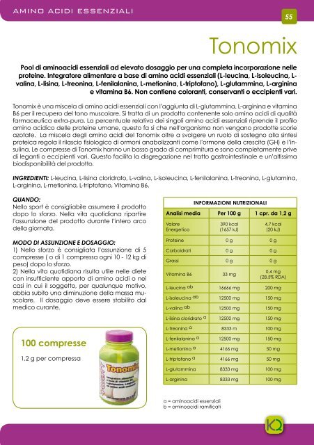 Catalogo Prodotti 2012 Complementi alimentari - Vendita-integratori ...