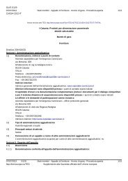 Procedura aperta finalizzata alla conclusione di un accordo quadro ...