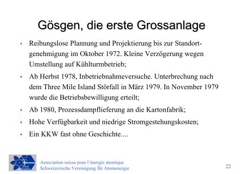 Die Geschichte der Kernenergie in der Schweiz Dr - Poweron.ch