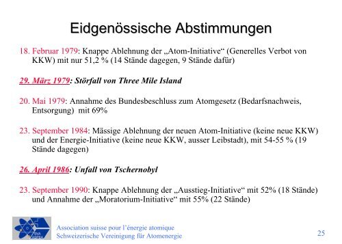 Die Geschichte der Kernenergie in der Schweiz Dr - Poweron.ch