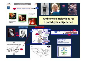 il paradigma epigenetico Burgio Ernesto - siass