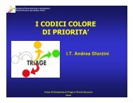 I codici colore di priorità - PSA Fondazione IRCCS Policlinico San ...