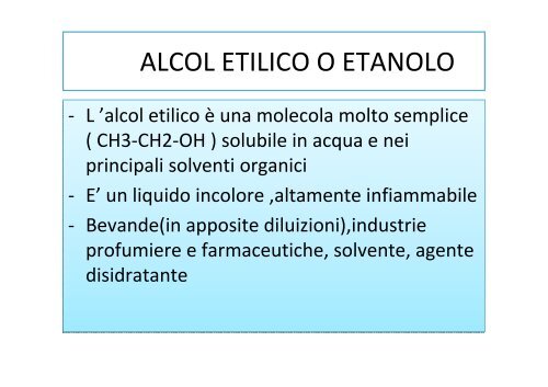 problemi e patologie alcolcorrelati:aspetti tossicologici ... - Cedostar