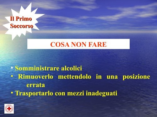 Primo Soccorso delle ferte ed emorragie. - Cri Fossombrone