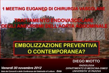 Embolizzazione preventiva o contemporanea?