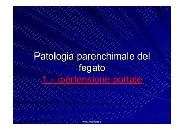 28.Patologia Parenchimale Fegato Ipertensione Portale