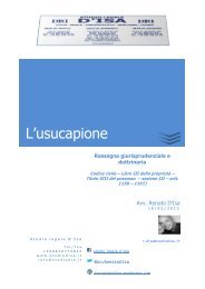 ll possesso, l'usucapione e le azioni a tutela - Avvocato Renato D'Isa