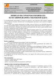 Consenso Informato Ecocardiogramma transesofageo - ULSS 13