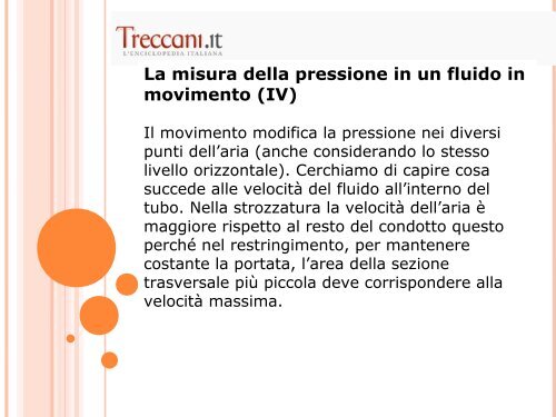 La meccanica dei fluidi - Treccani