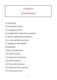 Capitolo 2 Il trasformatore - Elettrotecnica